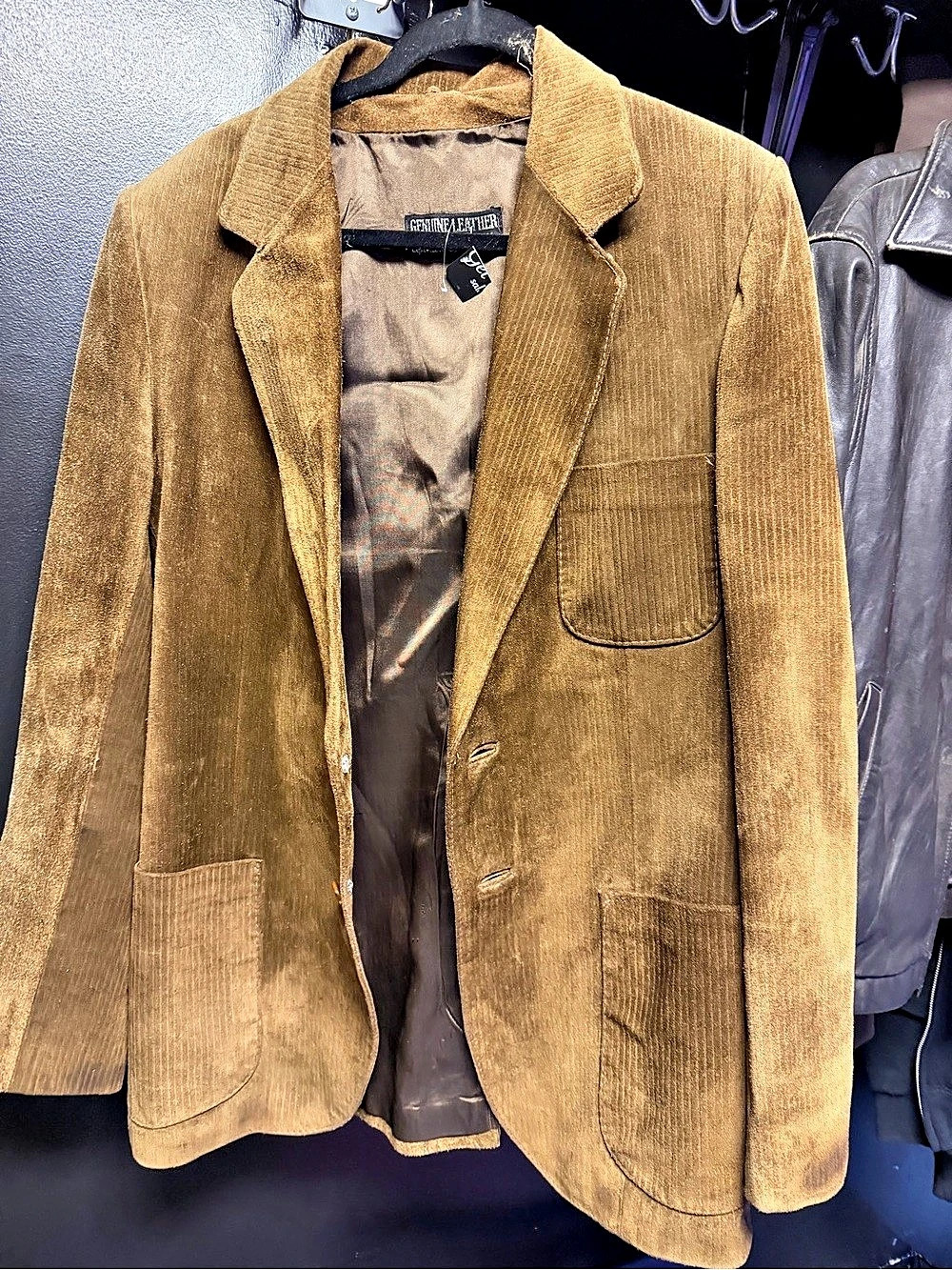 Vintage Havana Corduroy Blazer Jacket in Brown